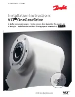 Danfoss VLT OneGearDrive Installation Instructions Manual предпросмотр