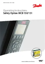 Danfoss VLT Safety Option MCB 150 Operating Instructions Manual preview