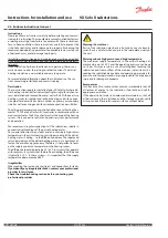 Preview for 14 page of Danfoss VX Solo II Series Instructions For Installation And Use Manual