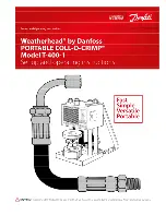 Danfoss Weatherhead Coll-0-Crimp T-400-1 Set Up And Operating Instructions Manual preview