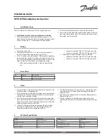 Danfoss WT-DR Installation Manual предпросмотр