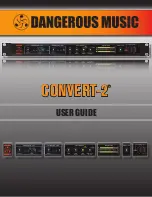 Предварительный просмотр 1 страницы Dangerous Music Convert-2 User Manual