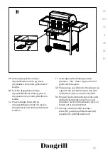 Предварительный просмотр 63 страницы Dangrill 88221 Instruction Manual