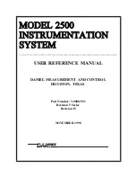 DANIEL 2500 User'S Reference Manual preview