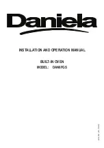 Daniela DAN6FGS Installation And Operation Manual preview