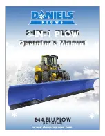 Daniels 844.BLU.PLOW Operator'S Manual preview