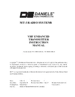 Daniels VT-3H035-SWA3 Instruction Manual preview