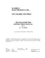 Preview for 1 page of Daniels VT-3H040 Instruction Manual