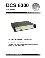 Danish Interpretation Systems CU 6010 User Manual preview