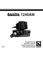 Danita 1240AM Operation Manual preview