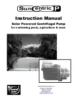 Dankoff Solar Products SunCentric P Instruction Manual предпросмотр