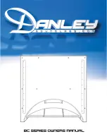 Предварительный просмотр 1 страницы Danley BC Series Owner'S Manual