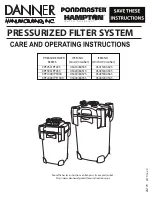 Danner PONDMASTER HAMPTON CPF1000 Series Care And Operating Instructions preview