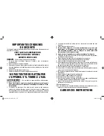 Предварительный просмотр 6 страницы Dannyco BabylissRRO BAB821C Operating Instructions Manual