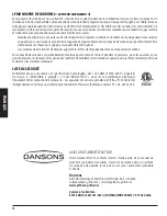 Preview for 34 page of Dansons Group 10715 Assembly And Operation Manual