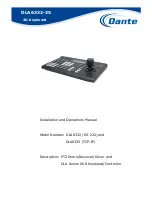 Dante DLA6332 Installation And Operation Manual preview