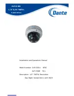 Preview for 1 page of Dante DLF1330 Installation And Operation Manual