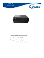 Dante DLH4200B Installation And Operation Manual предпросмотр