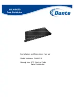 Dante DLH6420 Installation And Operation Manual предпросмотр