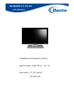 Dante DLV6230-17 Installation And Operation Manual preview