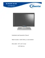 Предварительный просмотр 1 страницы Dante DLV6230-26 Installation And Operation Manual