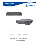 Dante DNA2000 Series Installation And Operation Manual preview