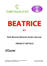 Dante Glensound BEATRICE W1 Product Details preview