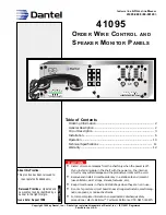 Dantel 41095 Installation & Operation Manual preview