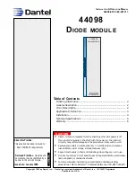 Dantel 44098 Installation & Operation Manual preview