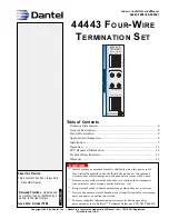 Dantel 44443 Installation & Operation Manual preview