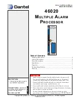 Dantel 46020 Installation & Operation Manual preview