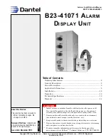 Dantel B23-41071 Installation & Operation Manual preview