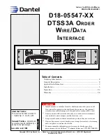 Предварительный просмотр 1 страницы Dantel D18-05547 Series Installation & Operation Manual