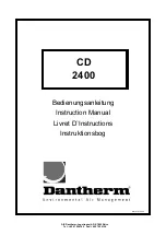 Предварительный просмотр 1 страницы Dantherm CD 2400 Instruction Manual