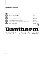 Dantherm CDP 50 Service Manual preview