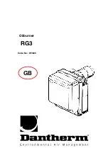 Preview for 1 page of Dantherm Gulliver RG3 Instructions Manual