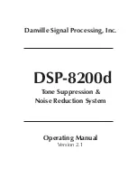 Danville Signal Processing DSP-8200d Operating Manual preview