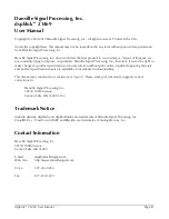 Preview for 2 page of Danville Signal Processing dspblok 21469 User Manual