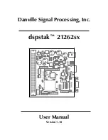 Danville Signal Processing dspstak 21262sx User Manual preview