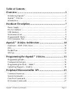 Preview for 3 page of Danville Signal Processing dspstak 21262sx User Manual