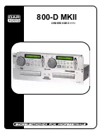 Preview for 1 page of DAPAudio 800-D MKII Product Manual