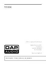 Preview for 8 page of DAPAudio 91004 User Manual