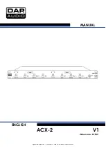 Предварительный просмотр 1 страницы DAPAudio ACX-2 Manual