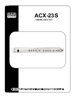 DAPAudio ACX-23S Product Manual preview