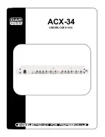 DAPAudio ACX-34 Manual preview