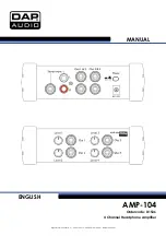 DAPAudio AMP-104 Manual preview