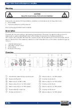 Preview for 2 page of DAPAudio AMP-104 Manual