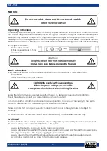 Предварительный просмотр 3 страницы DAPAudio CA-2150 Manual