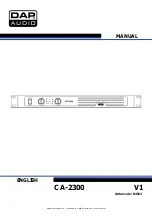 DAPAudio CA-2300 Operating Instructions Manual предпросмотр