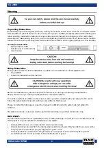 Preview for 3 page of DAPAudio CA-2300 Operating Instructions Manual